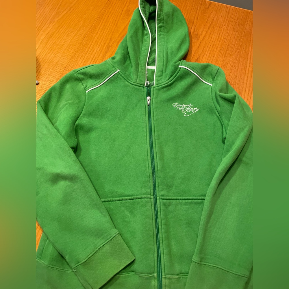 Vintage Women’s Bum Equipment Green Hoodie